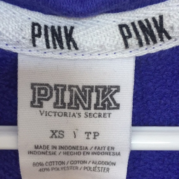 PINK Victoria Secret Quarter Zip Pullover, Small - Picture 4 of 4